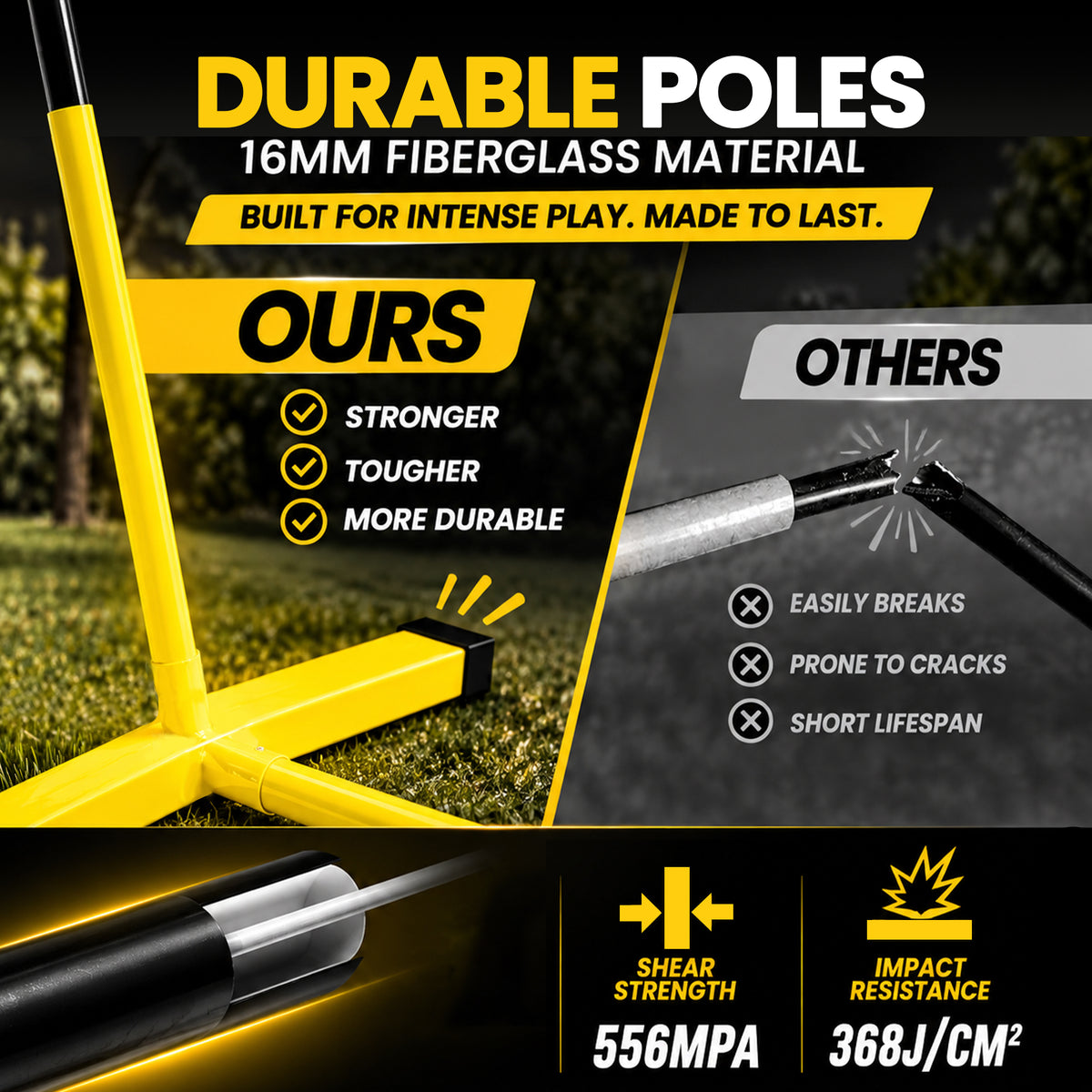 Apex Sports Adjustable Volleyball Net