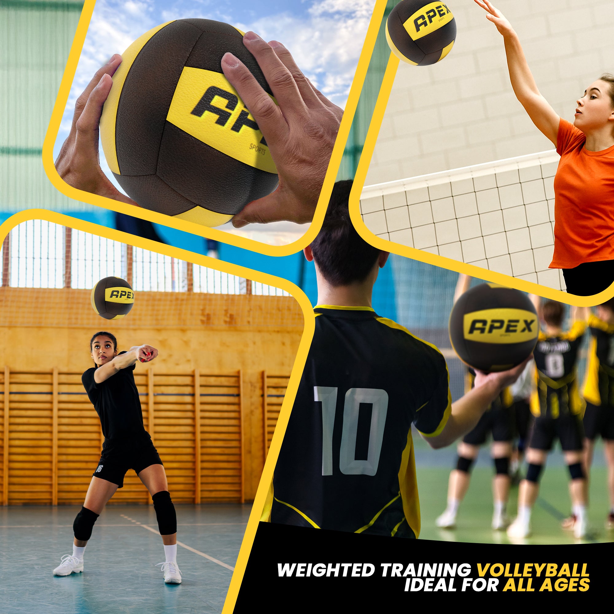 Apex Sports Professional Volleyball - Official Size 5 Product in Use