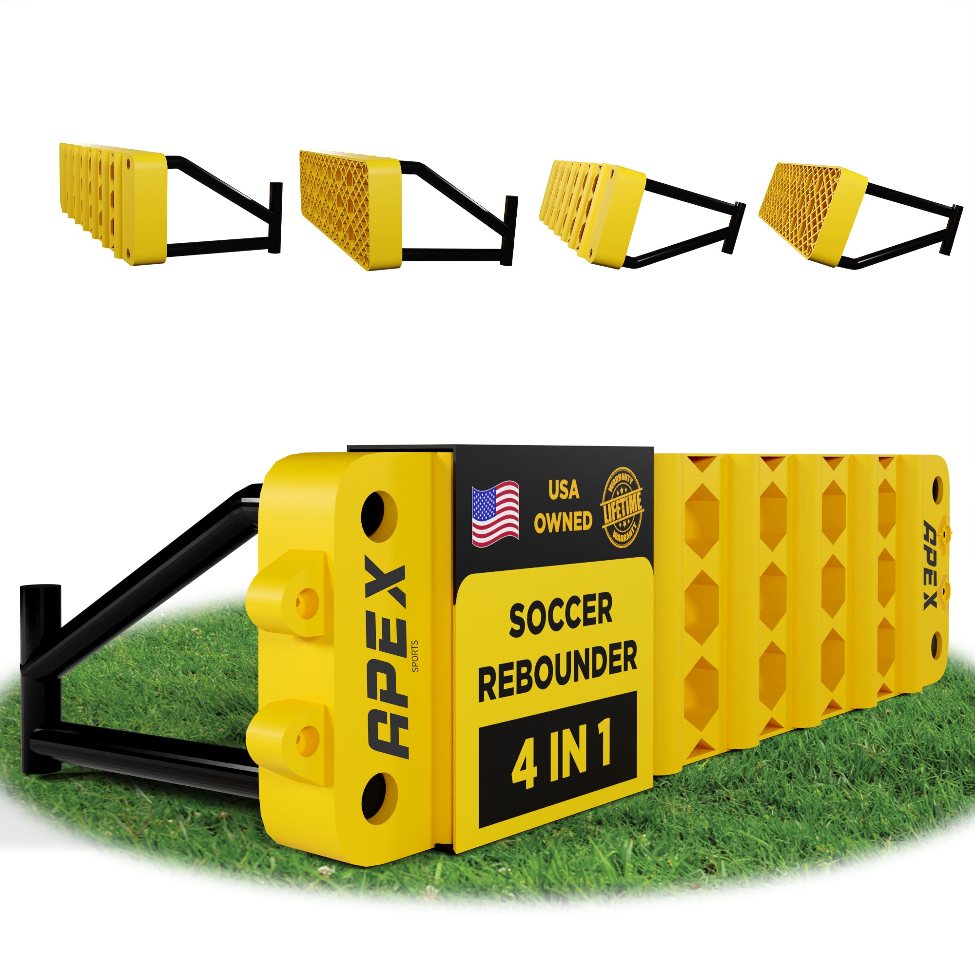 APEX Sports Soccer Rebounder Board with 4 Adjustable Angle Settings