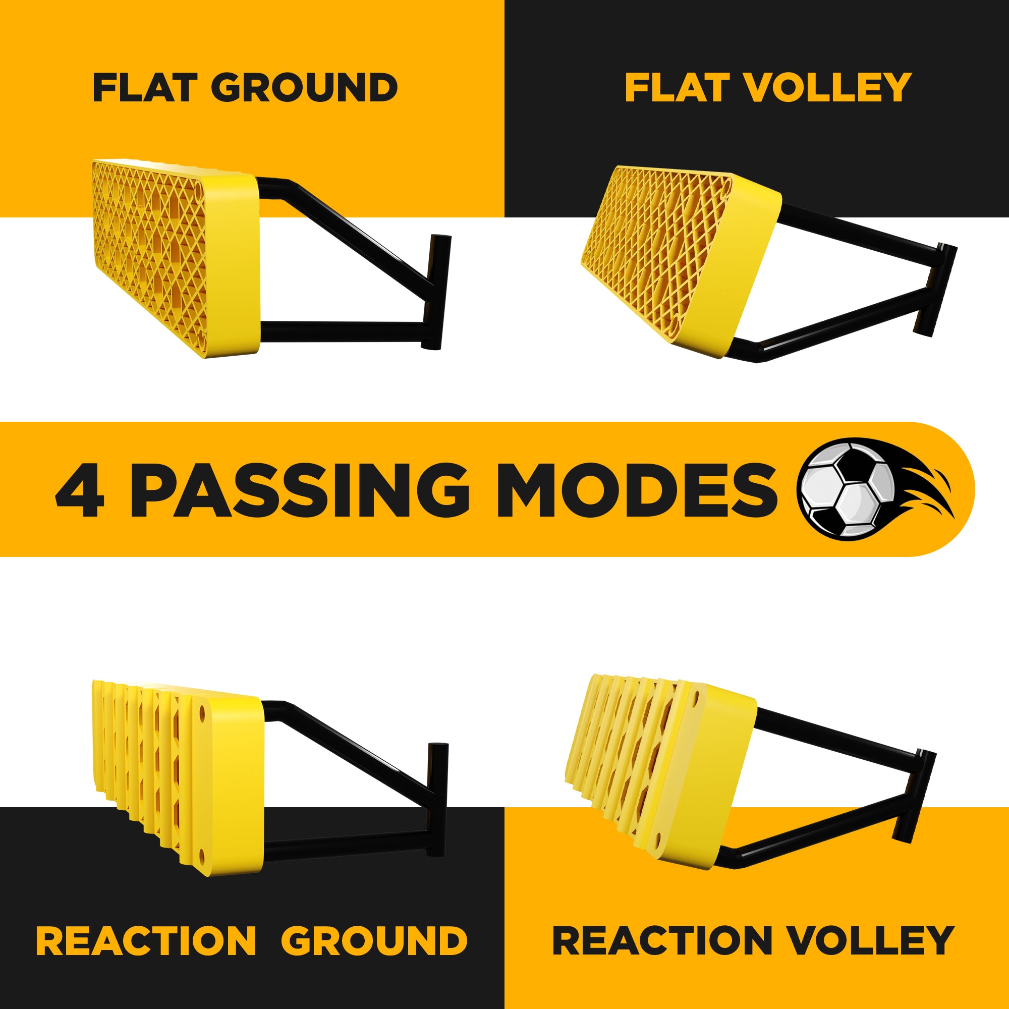 APEX Sports Soccer Rebounder Board with 4 Adjustable Angle Settings