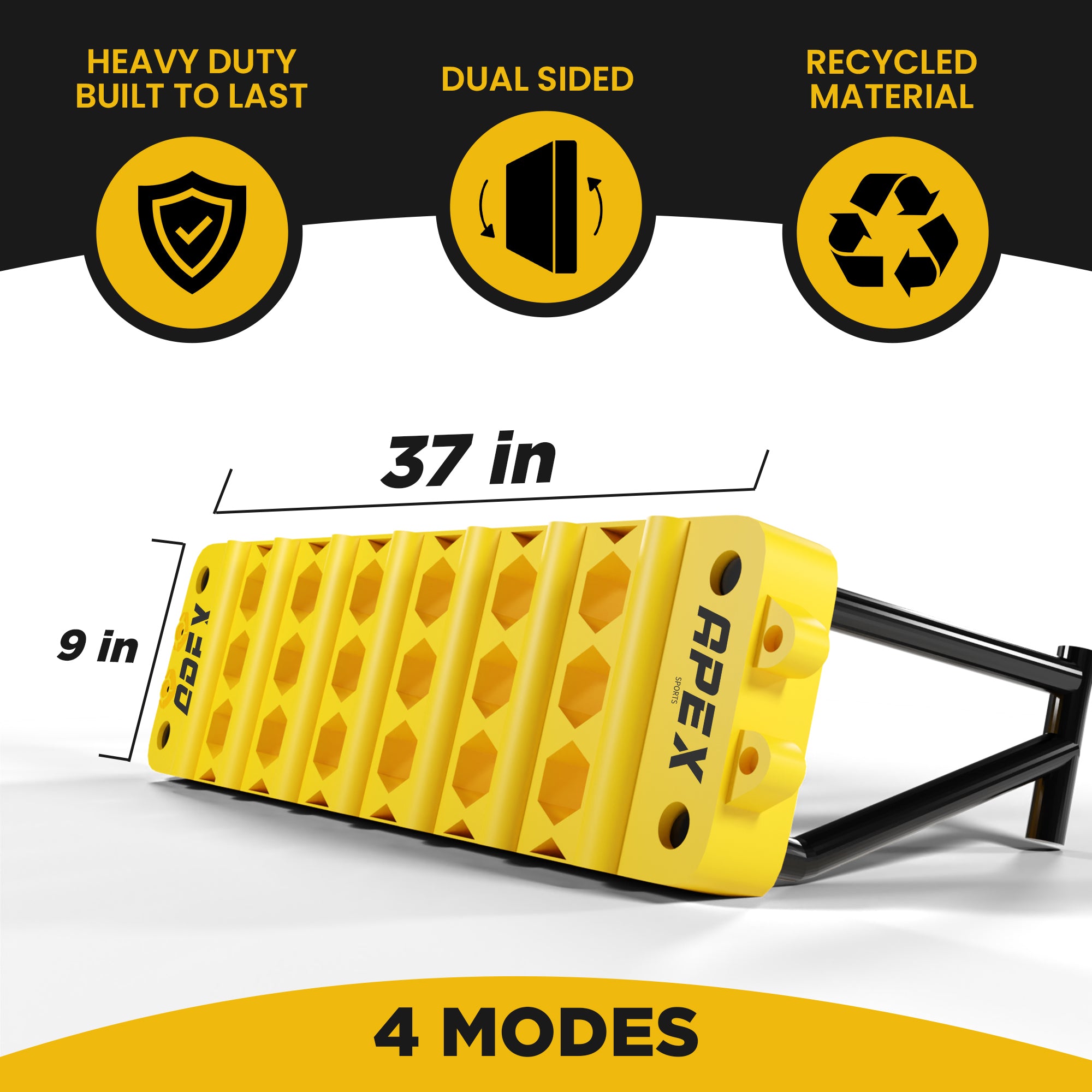 APEX Sports Soccer Rebounder Board with 4 Adjustable Angle Settings