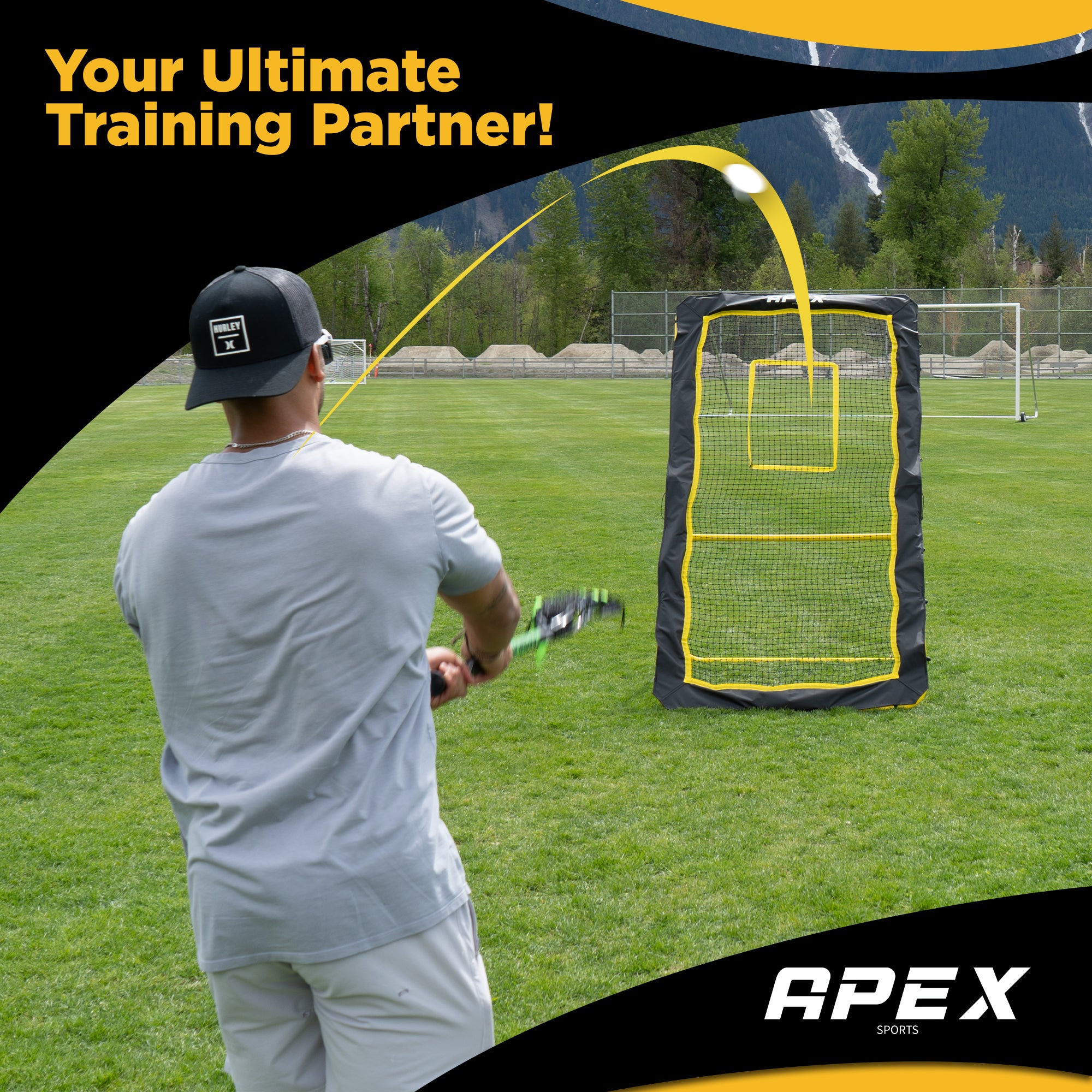 Apex Sports Lacrosse Rebounder 4x7 Feet