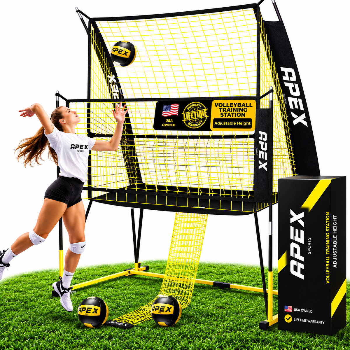 Apex Sports Volleyball Training Net System