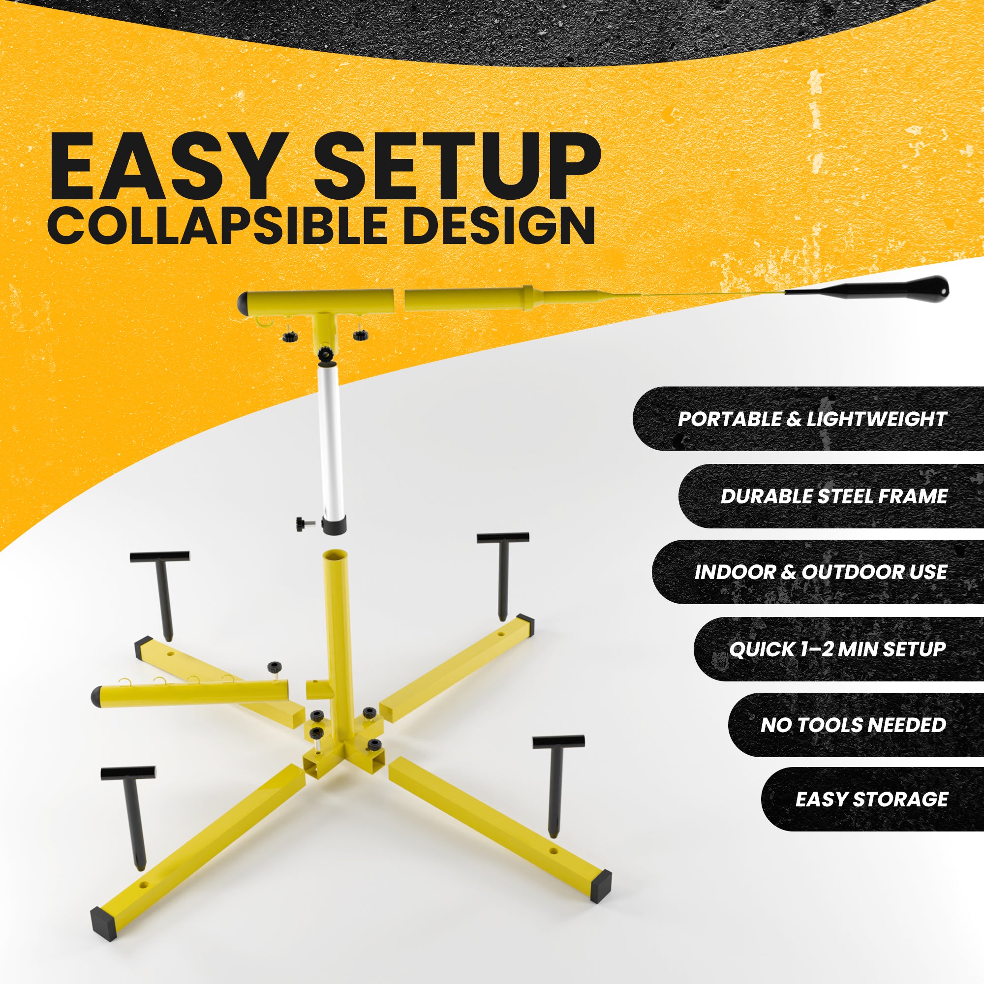 APEX Sports Baseball Swing Trainer – Adjustable Batting Practice Trainer