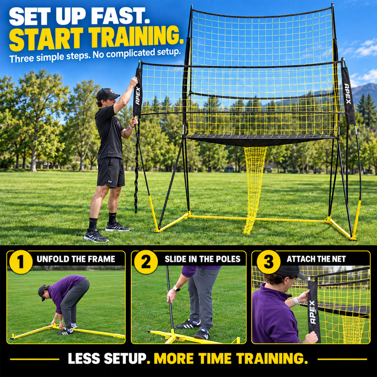 Apex Sports Volleyball Training Net System