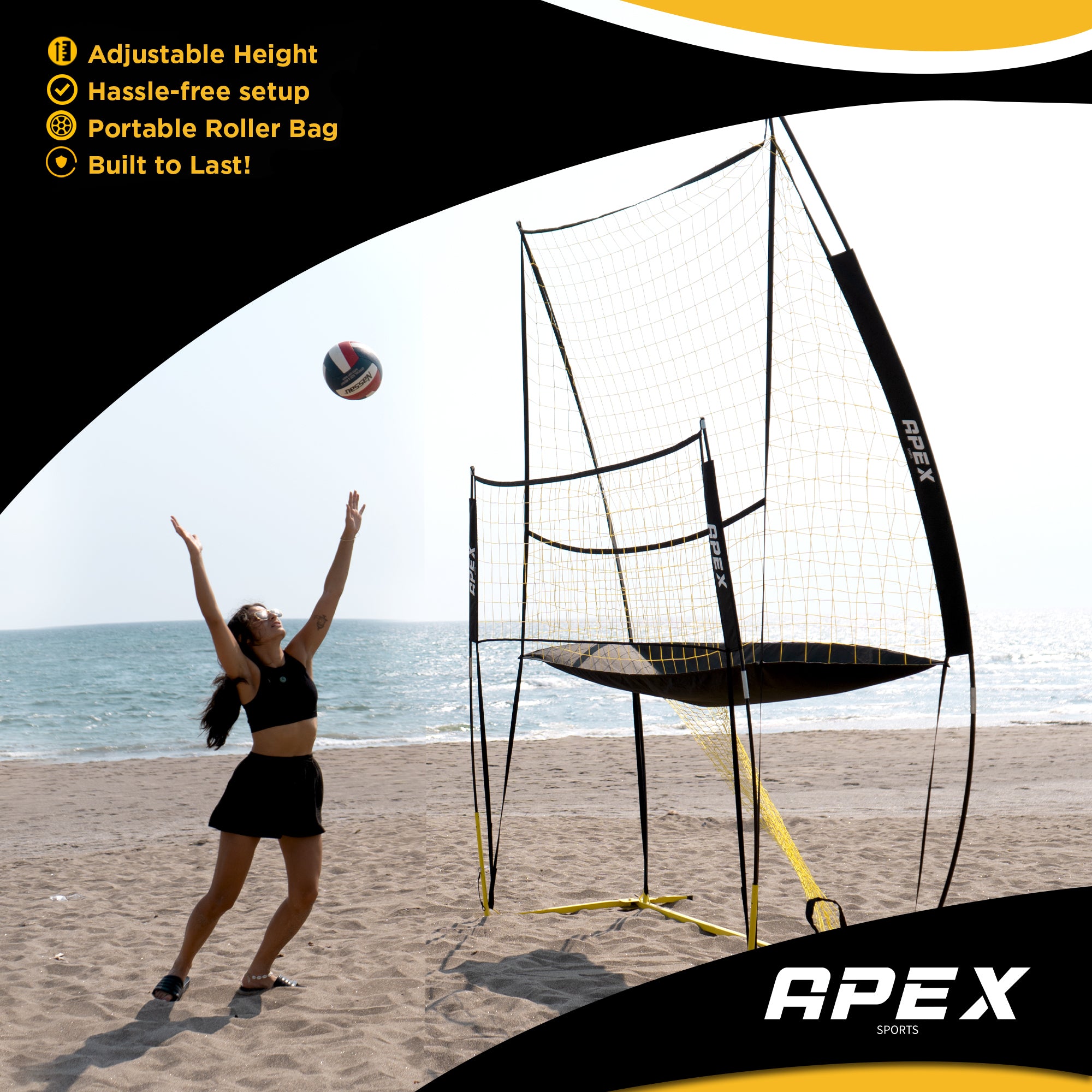 Apex Sports Volleyball Training Net System