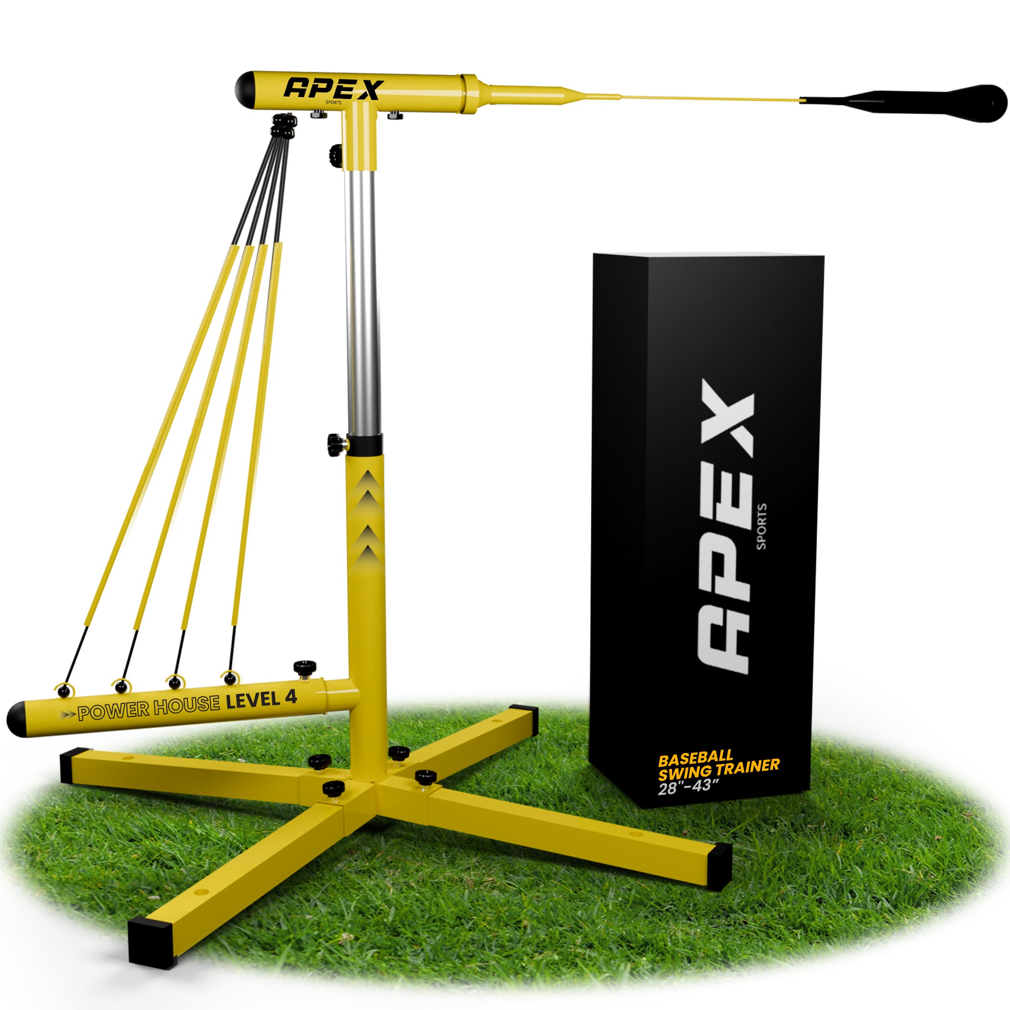 APEX Sports Baseball Swing Trainer – Adjustable Batting Practice Trainer